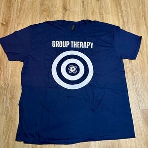 Funny gun the group therapy shirt 2XL Gildan Softstyle Deep Blue T-Shirt